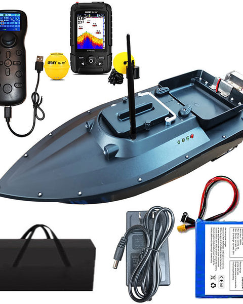 قارب صيد السمك بدون طيار GPS الطيار الآلي مع السونار - العمق ومكتشف الأسماك