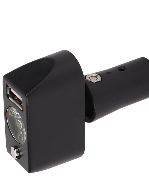 Cargador USB y luz LED de teléfono inteligente de silla de ruedas eléctrico y luz LED