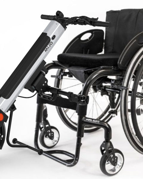 Minça de mão elétrica com viajante para cadeiras de rodas manuais