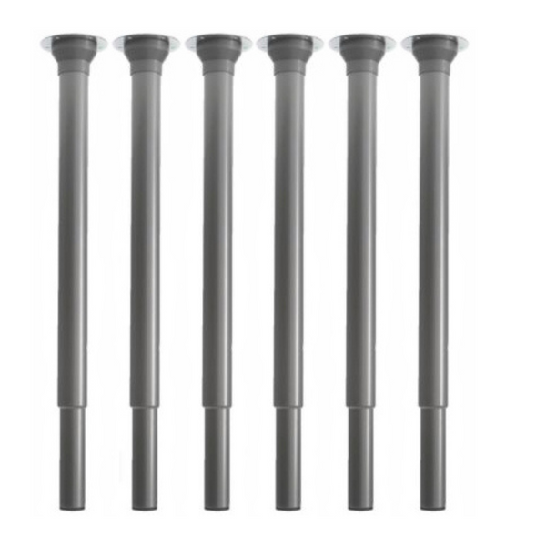 Height Adjustable Desk or Table Legs - Silver