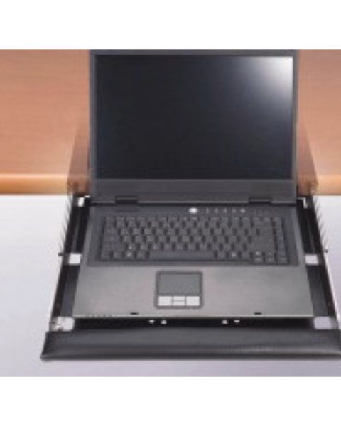 Secure Laptop Drawer for Under Center Desktop