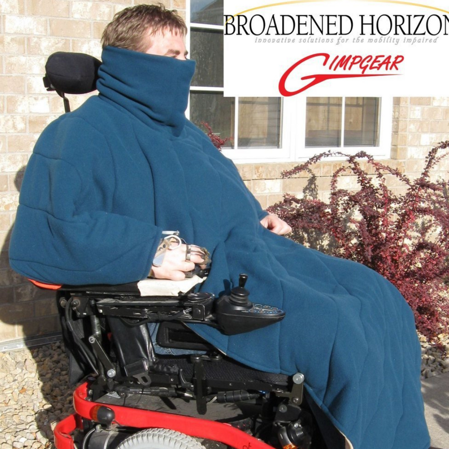 Comfort Coat Polartec Microfiber Fleece Poncho para silla de ruedas