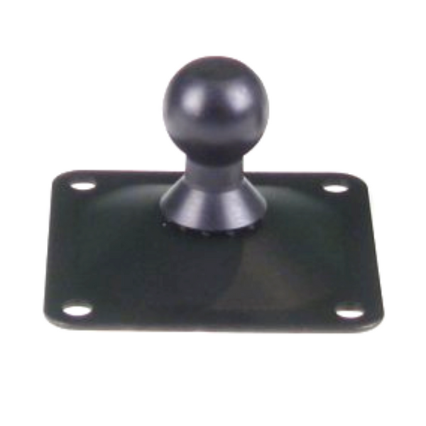 3rd Arm 2.5'' x 2.5'' Surface Mount Base.  Black Metal Square with 4 Screw Holes