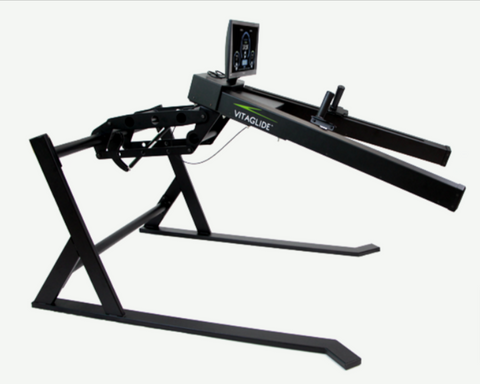 Vitaglid tillgängligt träningsmaskin med quad tri-pin-grepp och kraftchasbas
