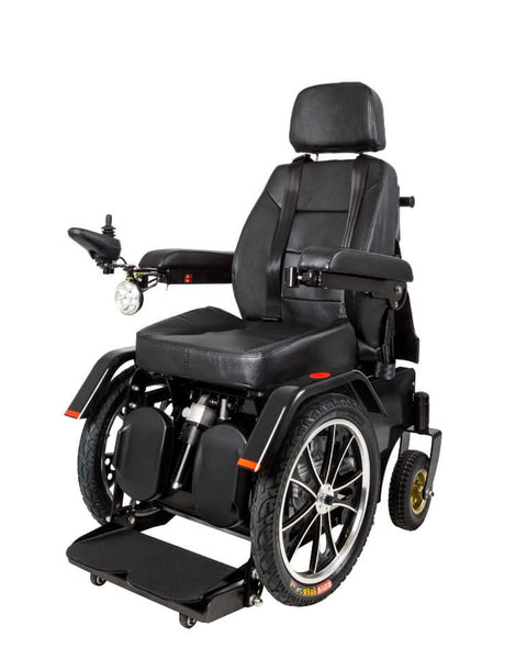 Cadeira de rodas elétrica em pé