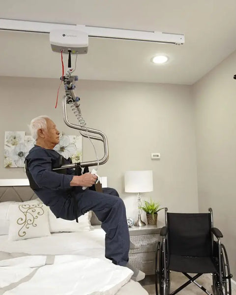 Levantador independiente para elevadores de techo de pacientes