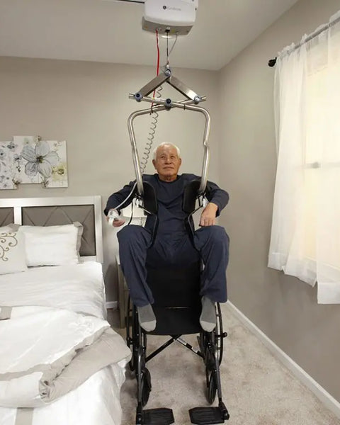 Levador independente para elevadores de teto do paciente