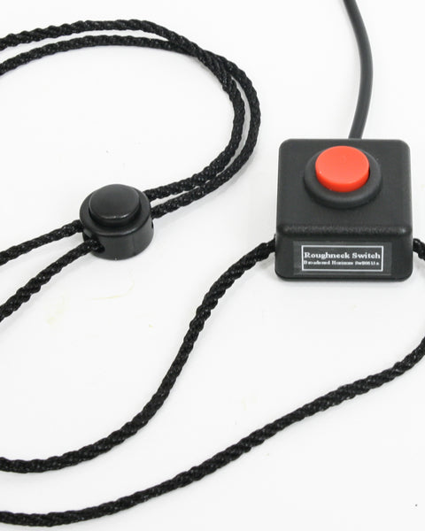 ROUGHNECK单个按钮开关，用于下巴，拳头，脚或头部