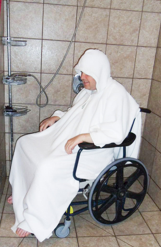 Comfort Robe Shower Wheelchair Bathrobe Inclusive Inc