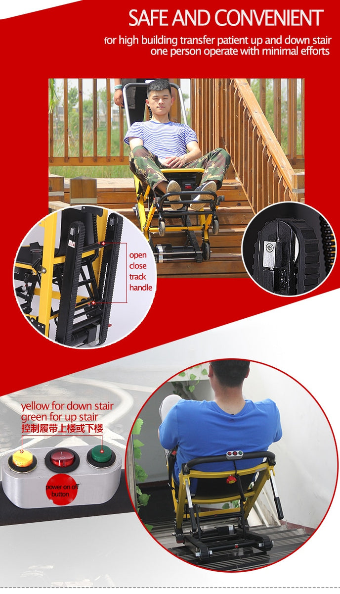 Electric Stair Climbing Chair - Evacuation, Aircraft and Boat Boarding