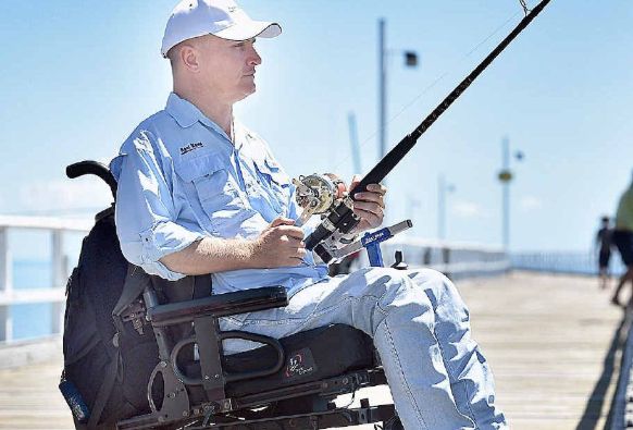 Pacote de cadeira de rodas V3 de pesca mpowr
