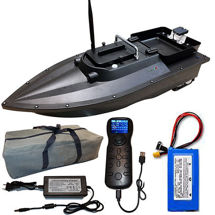 Fish Hunter Drone Fishing Boat - Adaptivt fiskealternativ till gjutning - Valfri GPS Autopilot + Sonar Djup & Fish Finder