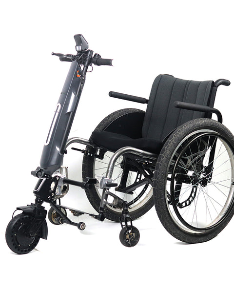 手動車椅子用のコンパクトな電動ハンドバイク