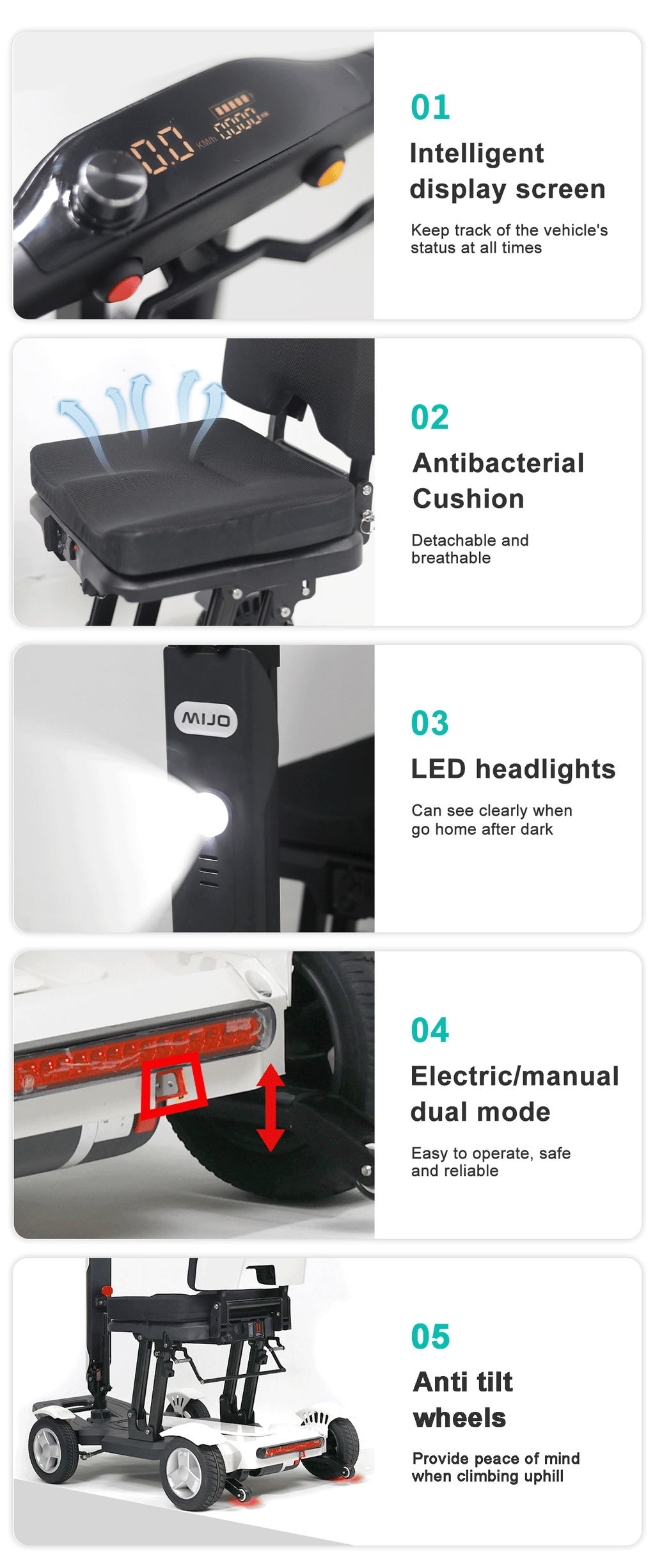Electric Scooter (MA01) Mijo - Inclusive Inc