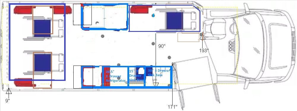 Votre RV de classe C accessible en fauteuil roulant personnalisé avec climatisation solaire