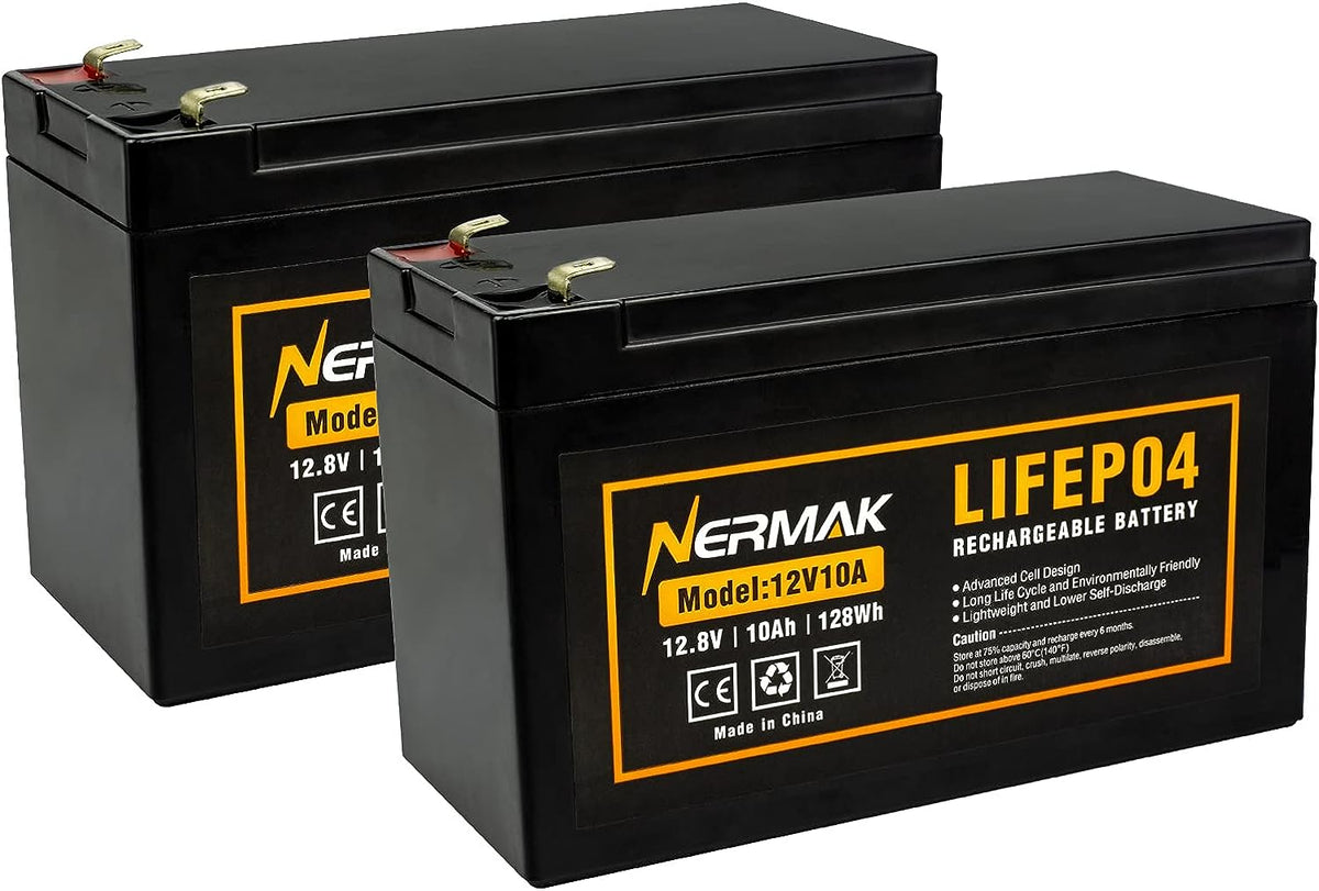 12V 5AH of 10AH LIFEPO4 Lithium Battery, Charger en Wire Harness Kit voor plafondliften van de patiënt