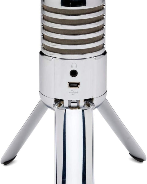 Meteor Mic USB Studio Condenser Microphone (Chrome) for Dragon