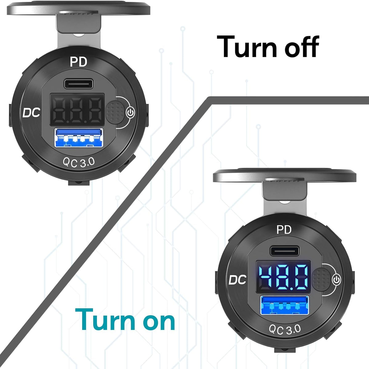 DC-Direct USB PD 3.1 EPR (نطاق الطاقة الممتد) شاحن 48 فولت 240 وات (قيد التطوير)