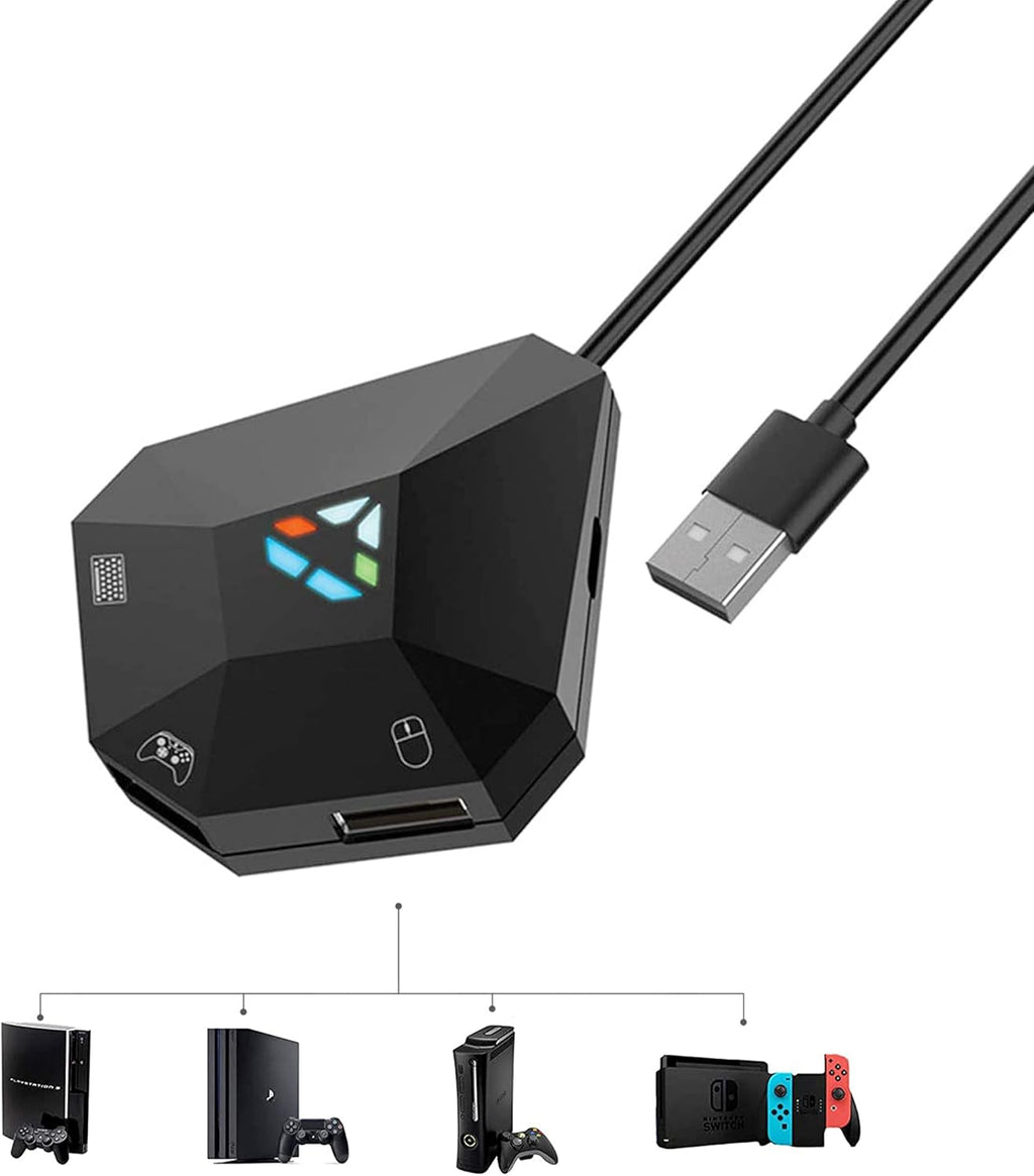 Remappable Mouse & Keyboard to Game Controller for PS4, PS3, Xbox One, 360, Nintendo Switch - Inclusive Inc