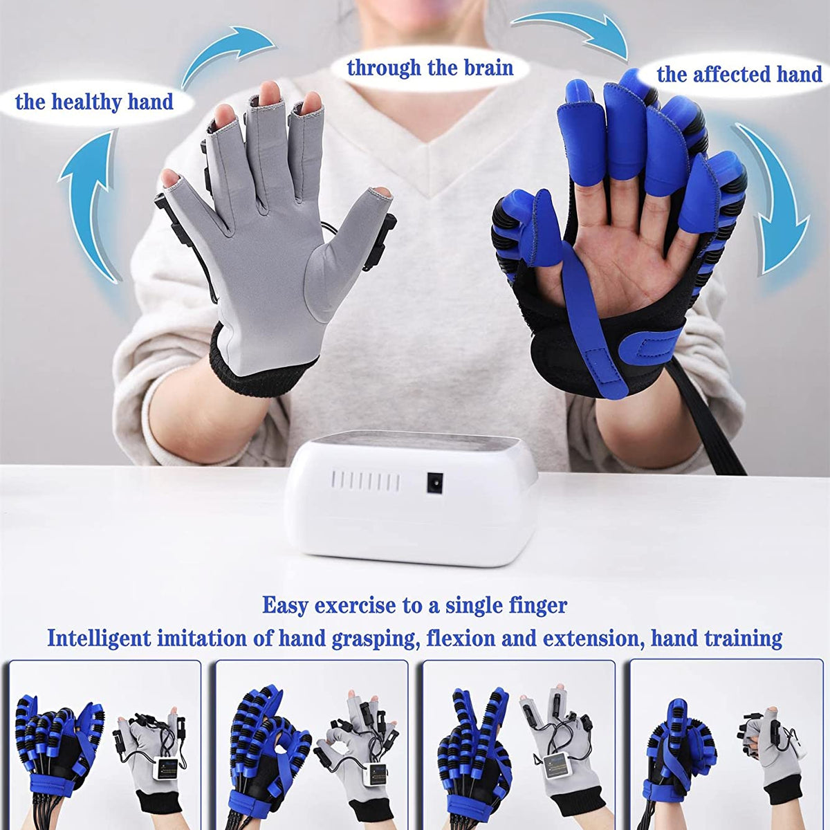 Робототехнічна реабілітація екзоскелетна рукавичка для інсульту та TBI