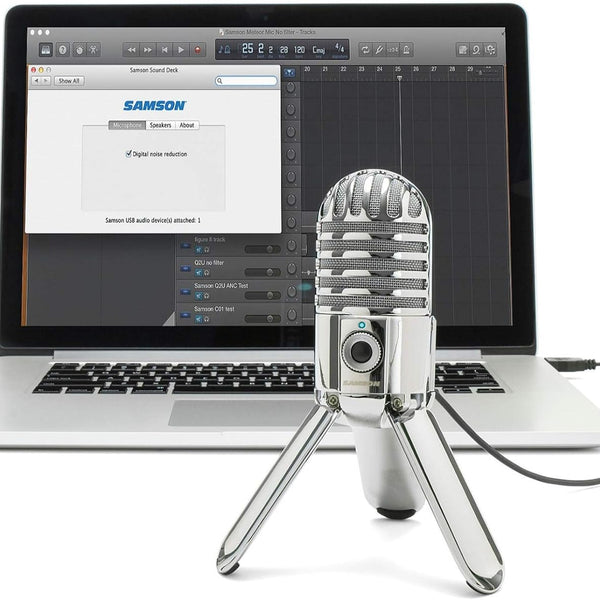 Meteor Mic USB Studio Condenser Microphone (Chrome) for Dragon
