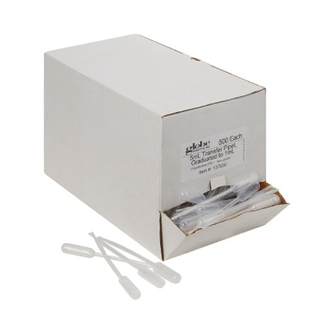 Box met 400 Globe Scientific Transfer Pipet 1,5 ml 104 mm