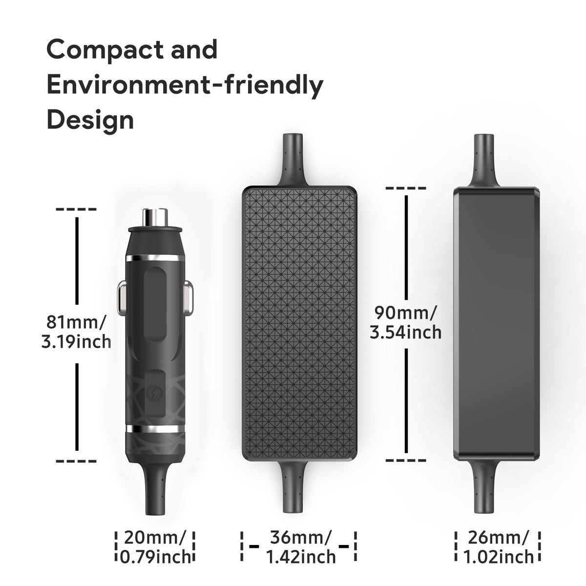 Power2Go 12V DC 5.5x2.1 Adapter zasilania dla 3-pinowego gniazda ładowania wózka inwalidzkiego