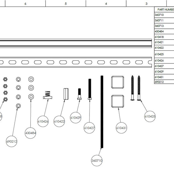 HandiCare Track Accessories for Patient Ceiling Lifts