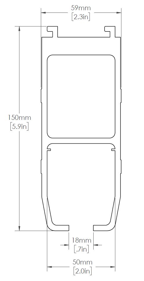 Trilha de teto para elevadores de teto do paciente por Handicare, Arjo (e a maioria das marcas)