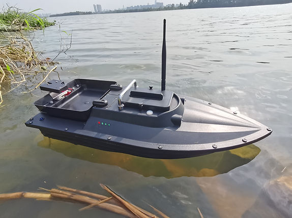 Fish Hunter Drone Fishing Boat - Adaptivt fiskealternativ till gjutning - Valfri GPS Autopilot + Sonar Djup & Fish Finder