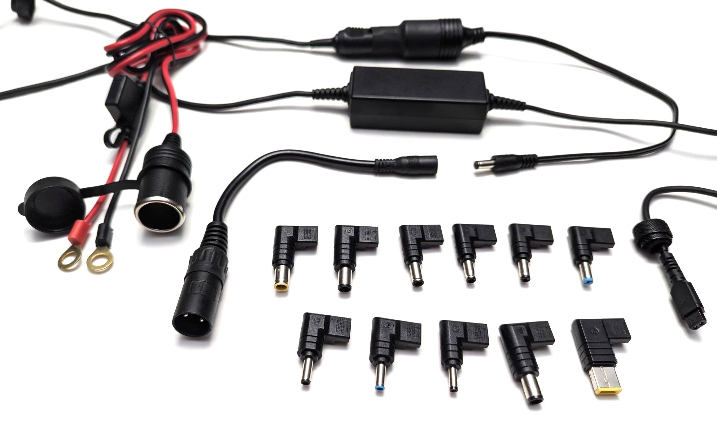 Power2Go v2 Charge any Laptop, Tablet, Tobii, or Augmentative Communication Device from Wheelchair 3-pin Socket or Batteries - 19v 5.2a 100w - Inclusive Inc