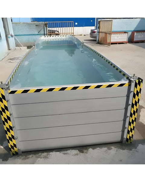 Aluminiumplanköversvämningsskyddssystem