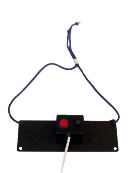 Joystick micro digital de 4 vías para mentón/punta de los dedos con botón pulsador en la banda para el cuello (1 conector circular de 6 pines)