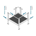 Módulo 8 de Qramp: plataforma de 90 grados de 5' x 5'