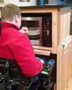 Wheelchair Accessible Kitchen Vertical Rising Convection Oven Microwave Cabinet