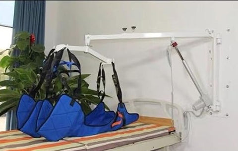 Elevador elétrico montado na parede, cadeira de rodas de elevação do paciente, carga de 330 lb, produtos de assistência idosa com espalhador (b)