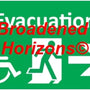 Gehandicapte evacuatie route wandtekens 7x10in