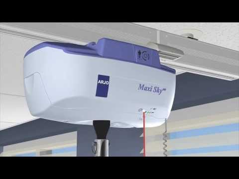 Arjo Maxi Sky 600 Ceiling Lift Controls and Functions
