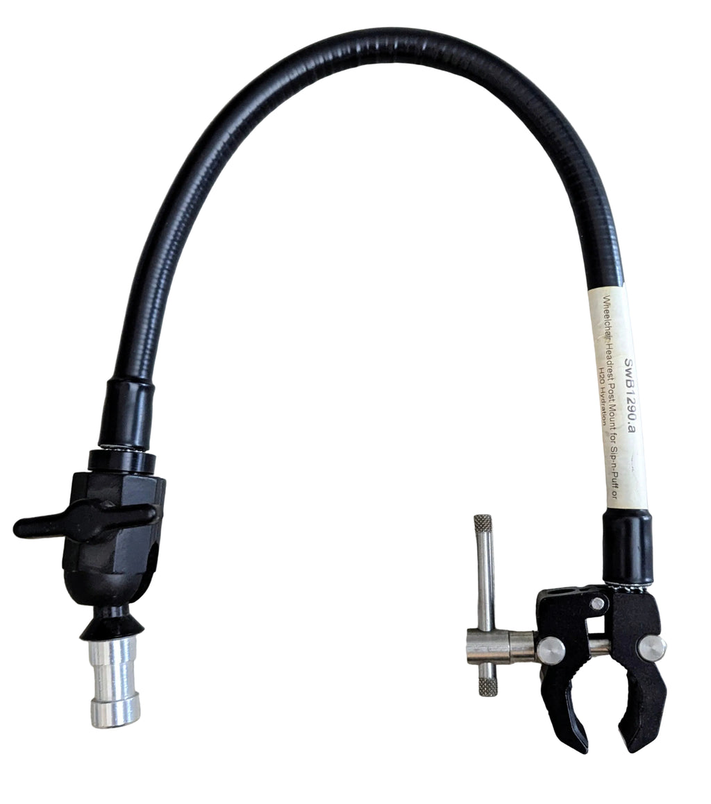 Support de support de tête de tête en fauteuil roulant pour hydratation SIP-N-Puff ou H20