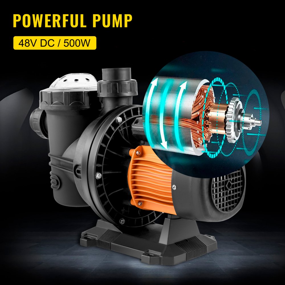 48v DC-Direct or 72v Solar Stainless & Brushless Pool Pump - Inclusive Inc