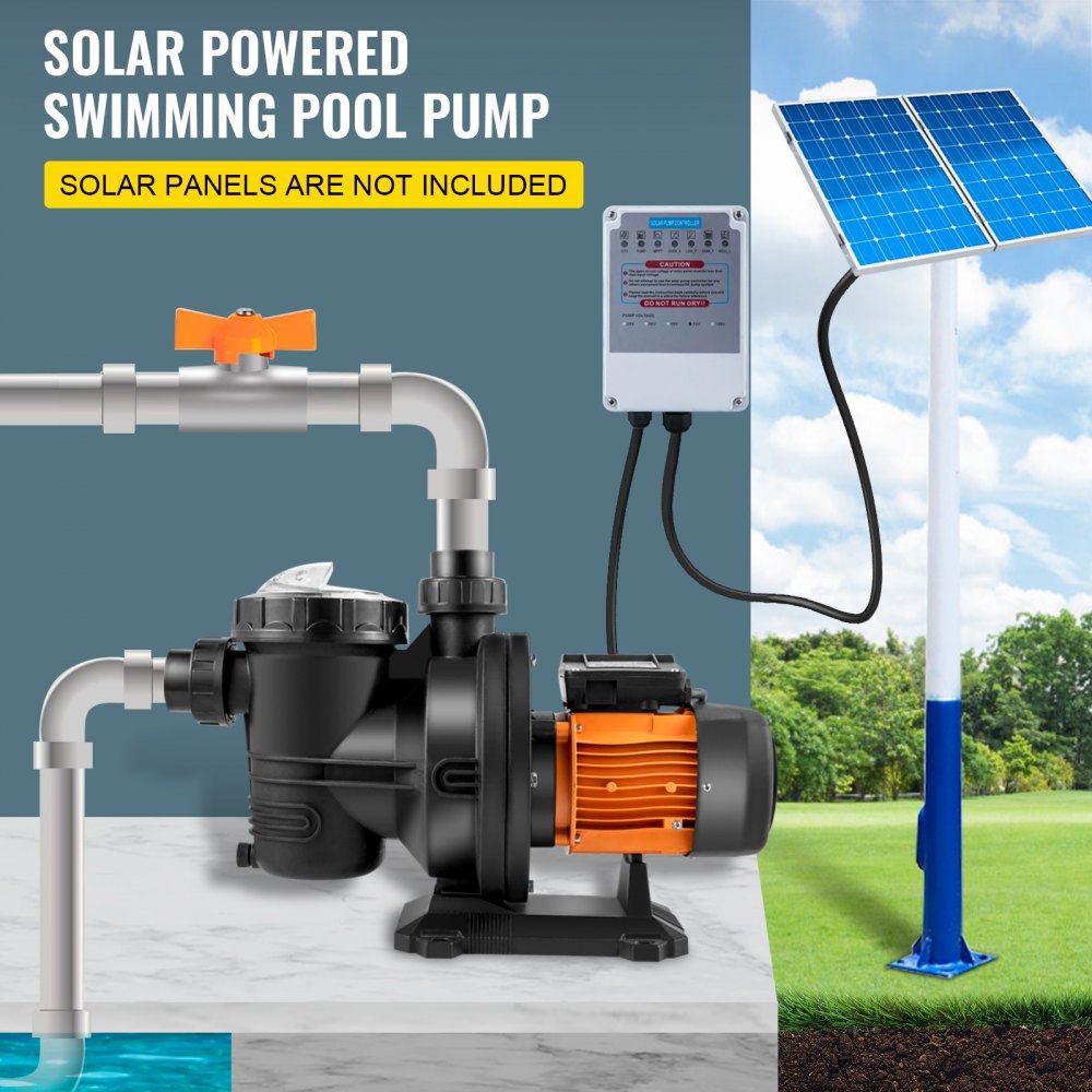 48v DC-Direct or 72v Solar Stainless & Brushless Pool Pump - Inclusive Inc