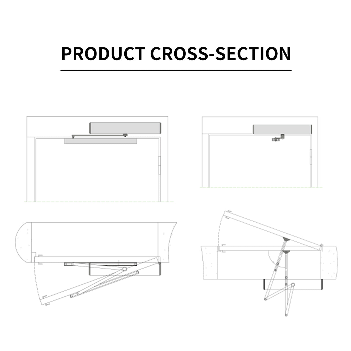 Automatic Swing Door Opener + Wi-fi, Alexa, Exterior Security Keypad, Interior Wireless Button