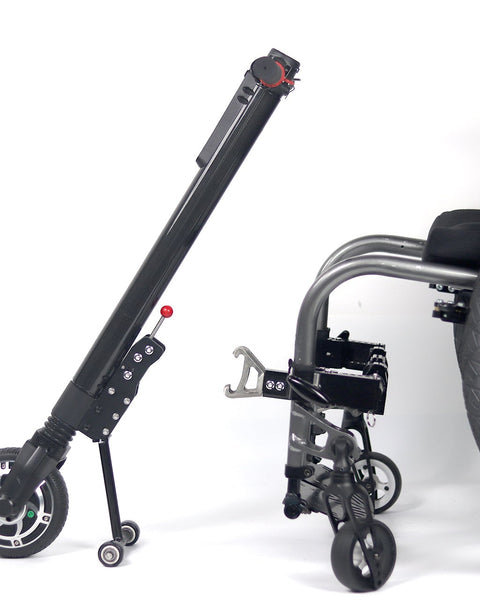 Puxa de mão elétrica compacta para cadeiras de rodas manuais