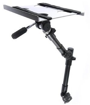 Robo Arm Ventilated Aluminum Laptop Tray with Velcro Loop Straps - Broadened Horizons Direct