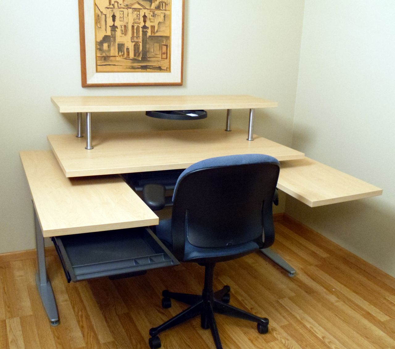 Executive Command Center Power Height Adjustable Workstation Package & FREE USA SHIPPING - Broadened Horizons Direct