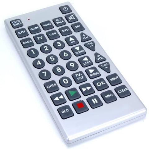 Limited Dexterity or Vision Big Button Universal Remote - Broadened Horizons Direct