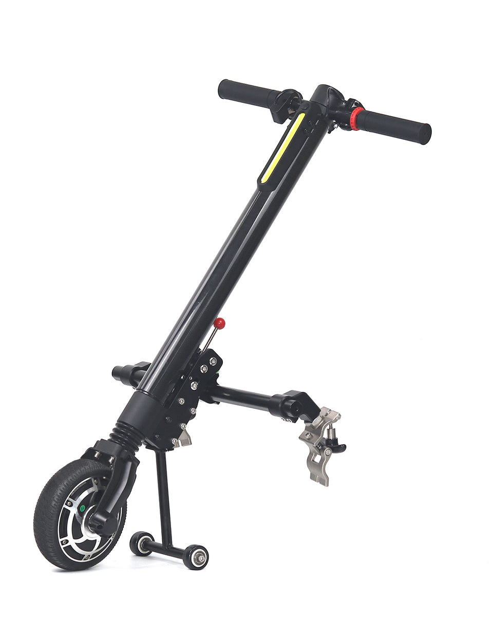 Compact Electric Handbike for Manual Wheelchairs