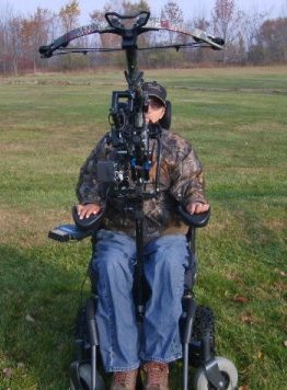 Powershooter Powered Gun Mount Pkg for C1-C5 Quadraplegics - Broadened Horizons Direct