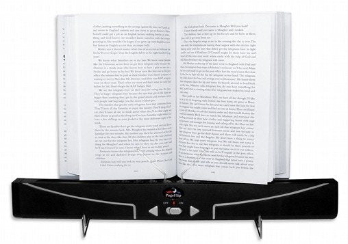 Automatic Page Turner for Books Accessibility Package with Wireless Fist/Foot Switches and Adapter for any Dual Ability Switches - Broadened Horizons Direct
