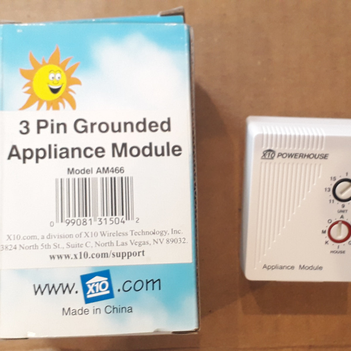 X10 AM466 3 Pin Grounded Appliance Module